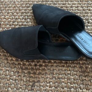 Jenni Kayne Oiled Mules in Black 38